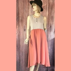 LOGO by Lori Goldstein Dress Sleeveless Hi-low XS